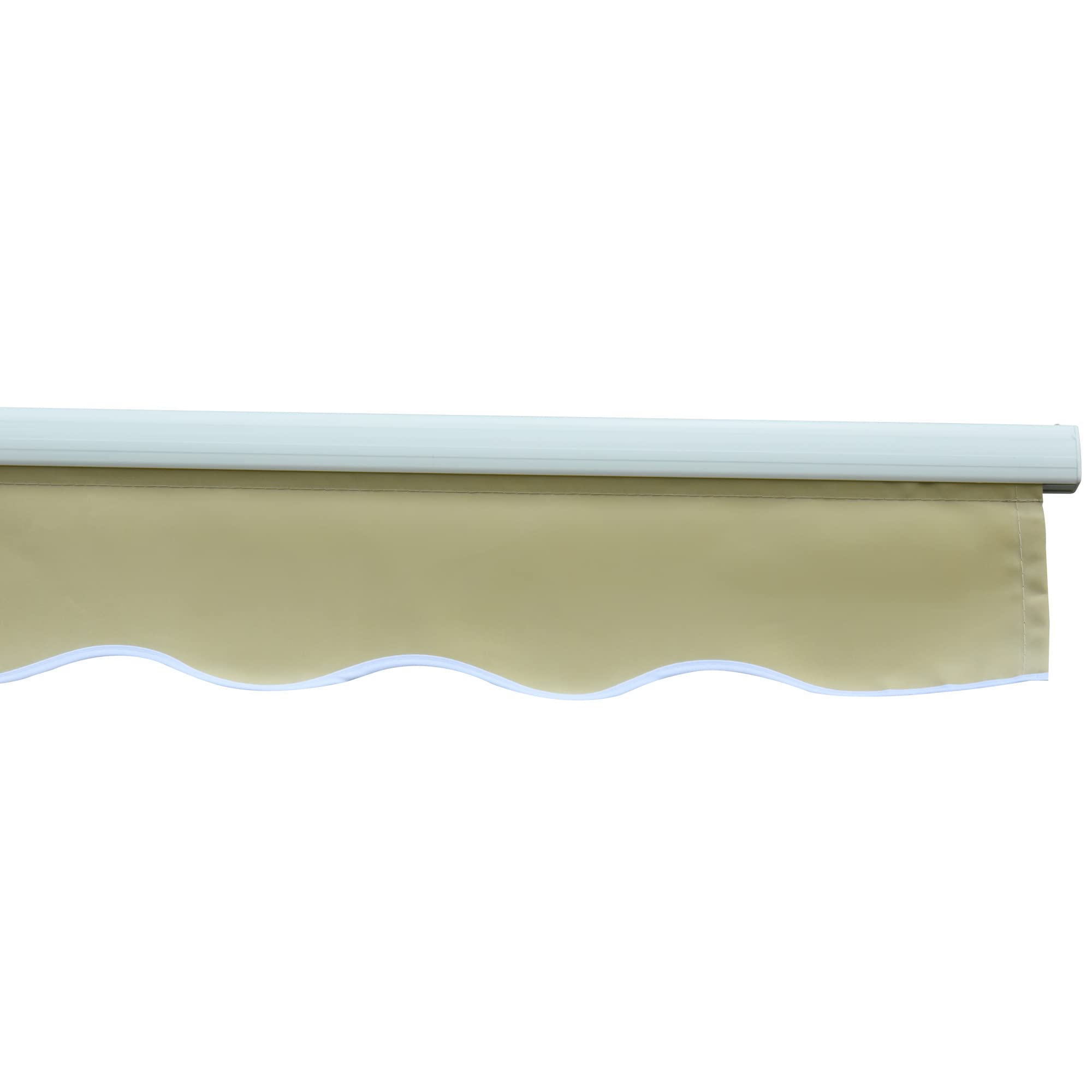 Outsunny Tenda da Sole per Esterno 3x2.5m Regolazione con Manovella, in Alluminio e Poliestere, Beige