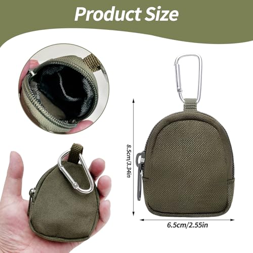 MXGHIR 3 Stück Leckerlitasche für Hunde, Leckerlibeutel für Hunde mit Reißverschluss und Karabiner Futterbeutel Hundetraining Tragbare Mini Hundeleckerli Tasche