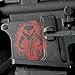 GunSkins Magwell Skin - Premium Vinyl Decal - Easy to Install and Fits AR-15 Lower Receivers - 100% Waterproof Non-Reflective Matte Finish - Made in USA - GS Mercenary Skull