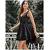 Lrady-Womens-Sequin-Glitter-V-Neck-Skater-Mini-Club-Cocktail-Party-Swing-Dress Lrady Women's Sequin Glitter V Neck Skater Mini Club Cocktail Party Swing Dress, Black, Medium