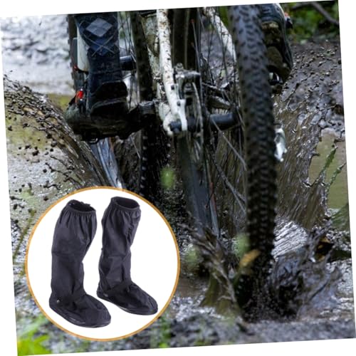 Cubres zapatos de ciclismo y pesca duraderos negros miniatura 4