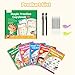 Large Magic Grooved Practice Copybook 5 Pack with Pens, Reusable Children's Magic Copybooks, Magical Handwriting Workbooks Number Letter Tracing for Kids Age 3-8 Kindergarten Preschool Calligraphy