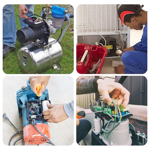 Miniatura 7 de Offcup Cbb60 Condensador De Arranque, 450 V 16 F 50 60 Hz Condensador De Motor, Condensadores Microfarad Con Alambre Para Bomba De Piscina Aire Acondicionado Motor
