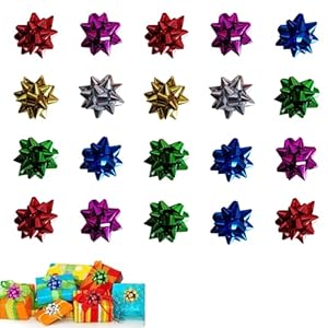 UAMLVCN 20 Stück Bunte Geschenk Schleifen