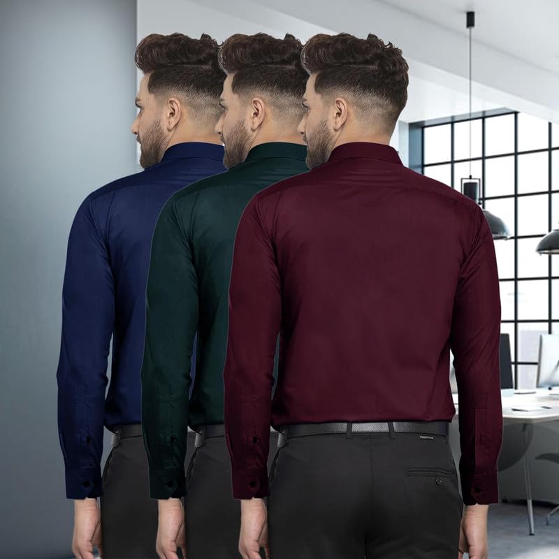 Image of Pinkmint Men Shirt, Cotton Blend, Regular Fit