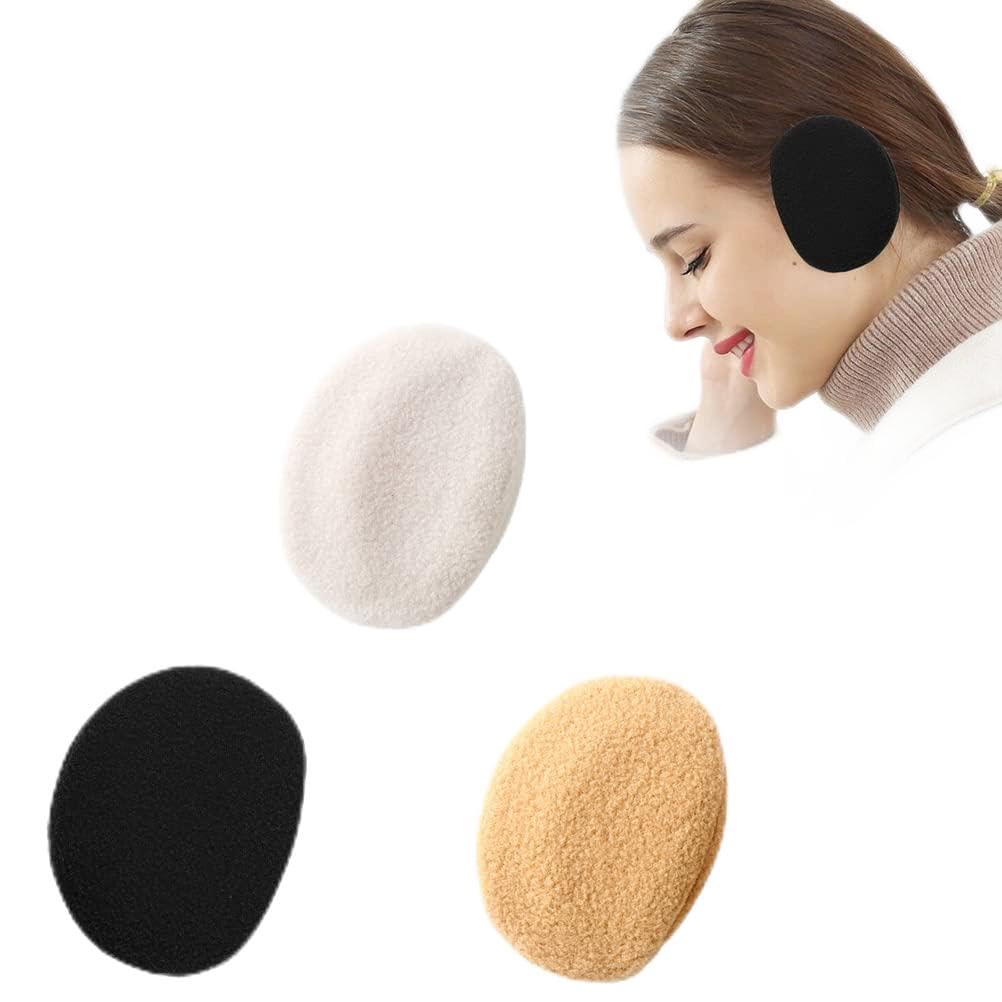 GOTOTOP Bandless Winter Ear Warmers, Warm and Windproof for Men and Women, Size M (Blakc)