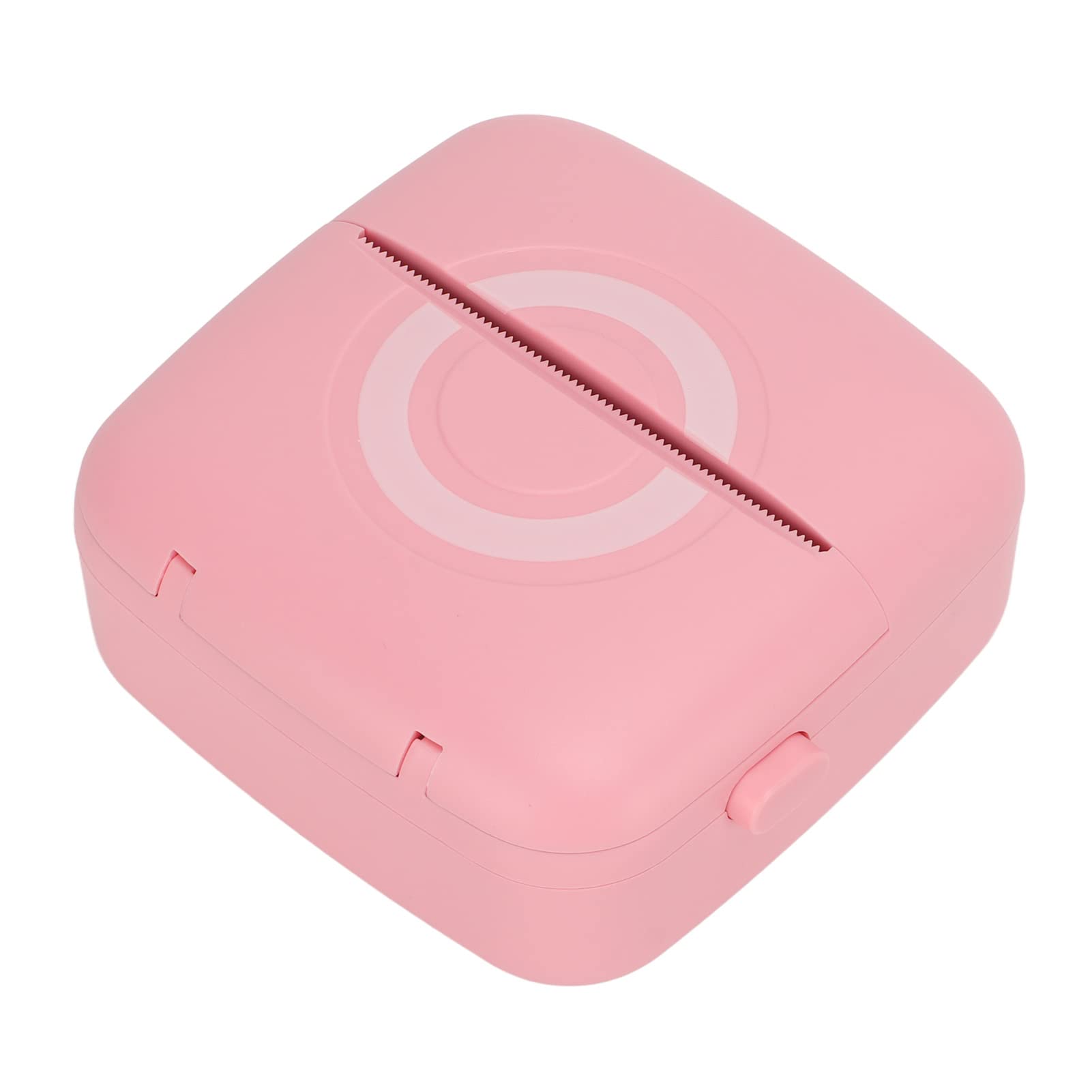 Sticker Printer, Quick Paper Output Pink Long Battery Life Mini Thermal Printer for Household for School for Student for Office