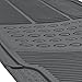 BDK All Weather Rubber Floor Mats for Car SUV & Truck - 4 Pieces Set (Front & Rear), Trimmable, Heavy Duty Protection (Grey), 1 Count (Pack of 1)