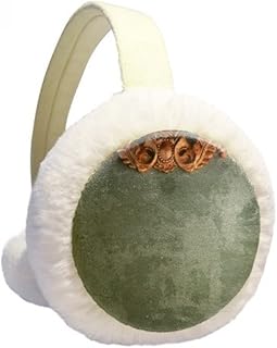 Protetor de orelhas de inverno em mogno com padrão de ornamento de mogno cinza para ambientes externos