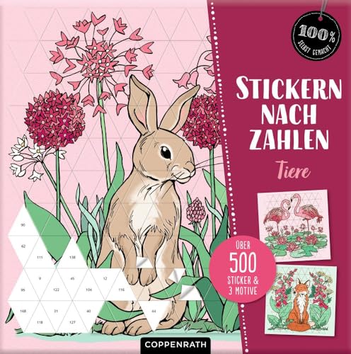 Coppenrath Stickern nach Zahlen Tiere Stickerbuch