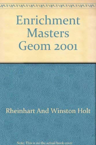 Geometry Enrichment Masters: Holt Rinehart & Winston staff ...