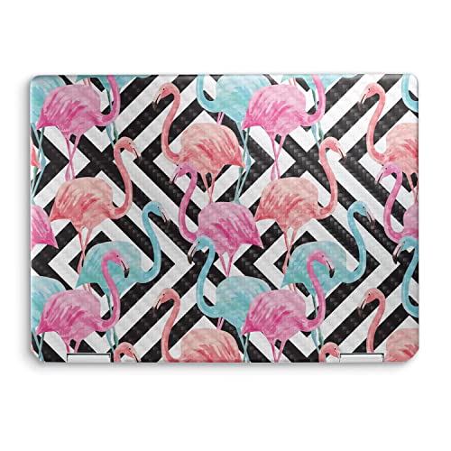 Image of MightySkins Carbon Fiber Skin Compatible with HP Spectre x360 14 inch (2022) Full Wrap Kit - Pop Flamingo | Protective, Durable Textured Carbon Fiber Finish | Easy to Apply | Made in The USA