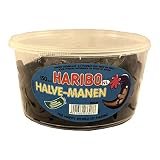  Haribo Halve-Manen Drop 150 Stck. Runddose IMPORT (Lakritz Halbmond)