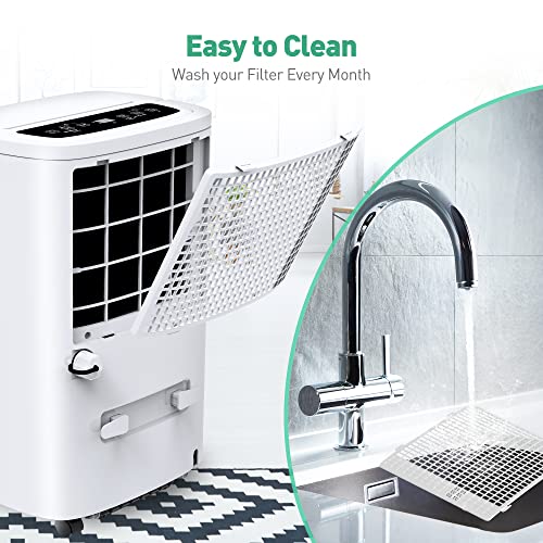 Humhold Energy Star Dehumidifier For Home Basement 4,500 Sq. Ft, 50 Pint Portable Dehumidifiers With Drain Hose, Smart Wifi & Alexa Voice Control, Ideal For Large Room, Bedroom, Bathroom (50P) #TOP5