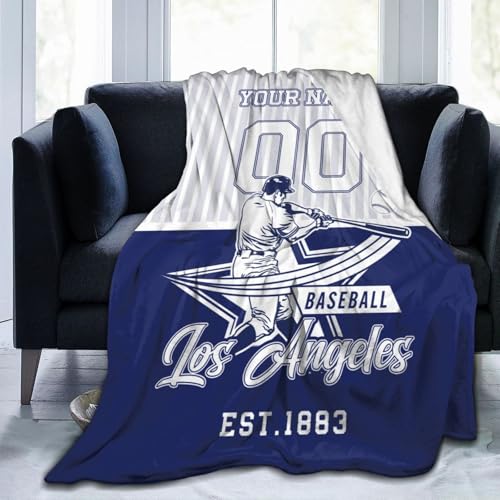 Ship Next Day Los Angeles D Blanket Custom Soft Fleece