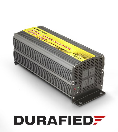 3000W High Efficiency Power Inverter (6000 Watt Peak) 12V DC to 120V AC for Car, Boat, RV, Solar Power Supply w/Heavy Duty Cables, 5yr Warranty