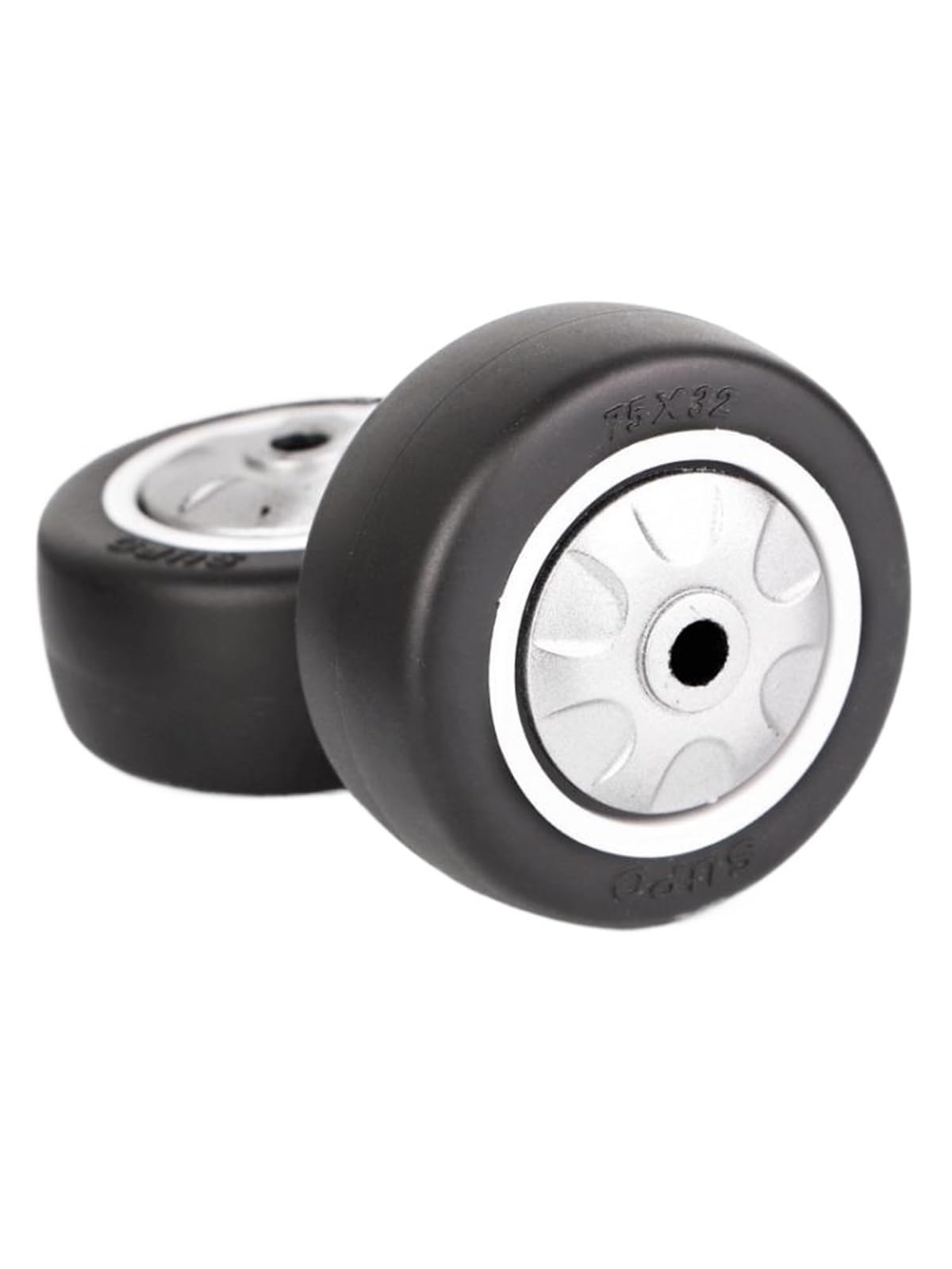 Roue Simple Noire AVIMYA en PU de 2 Pouces pour Éviter les Rayures sur Vos Sols