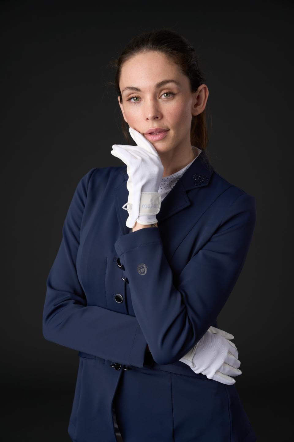 Equipage Damska kurtka turniejowa Monroe Navy