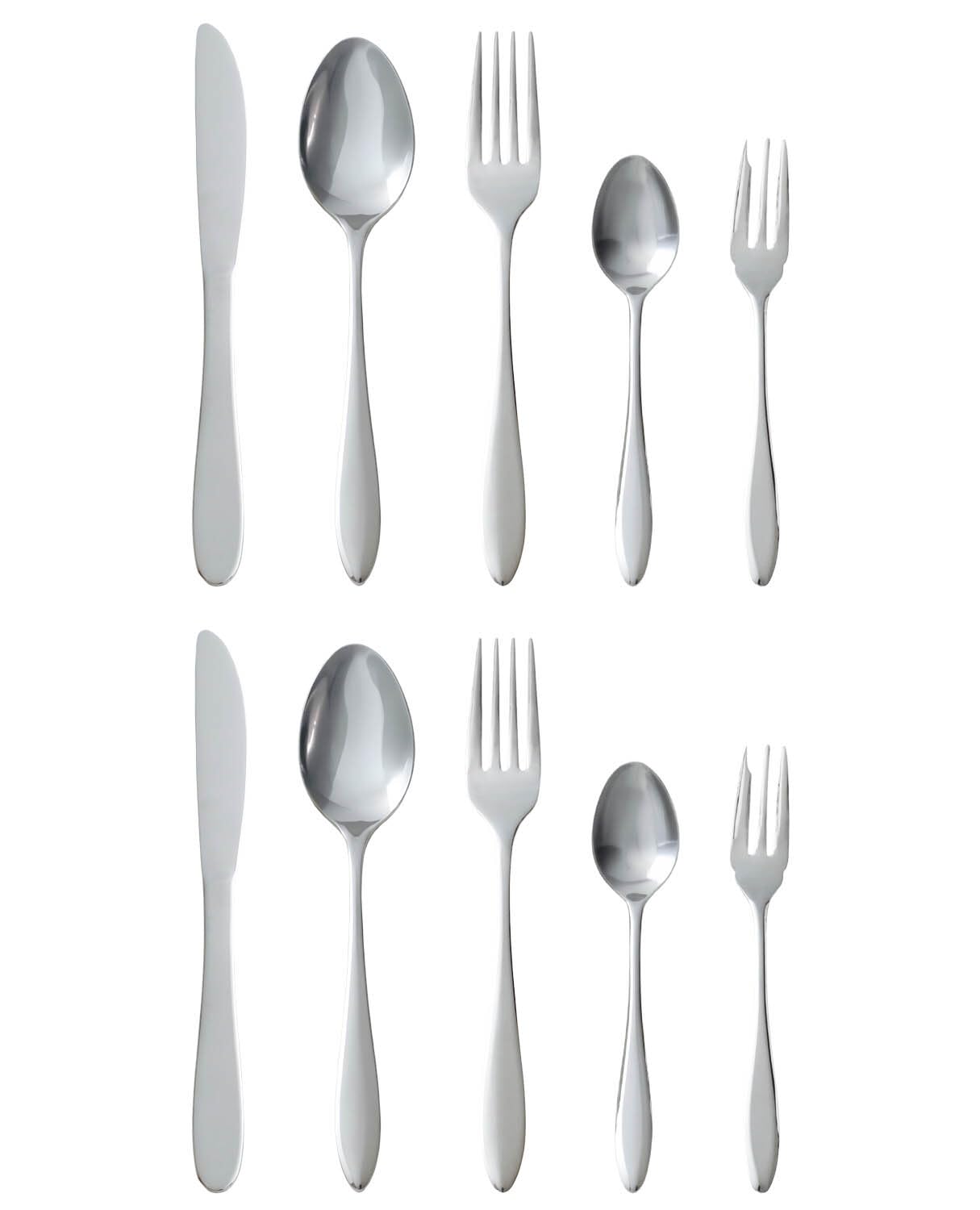 Tsubame Sanjo 10pc Cutlery Set 18-8 Stainless Mirror Finish Made in Japan