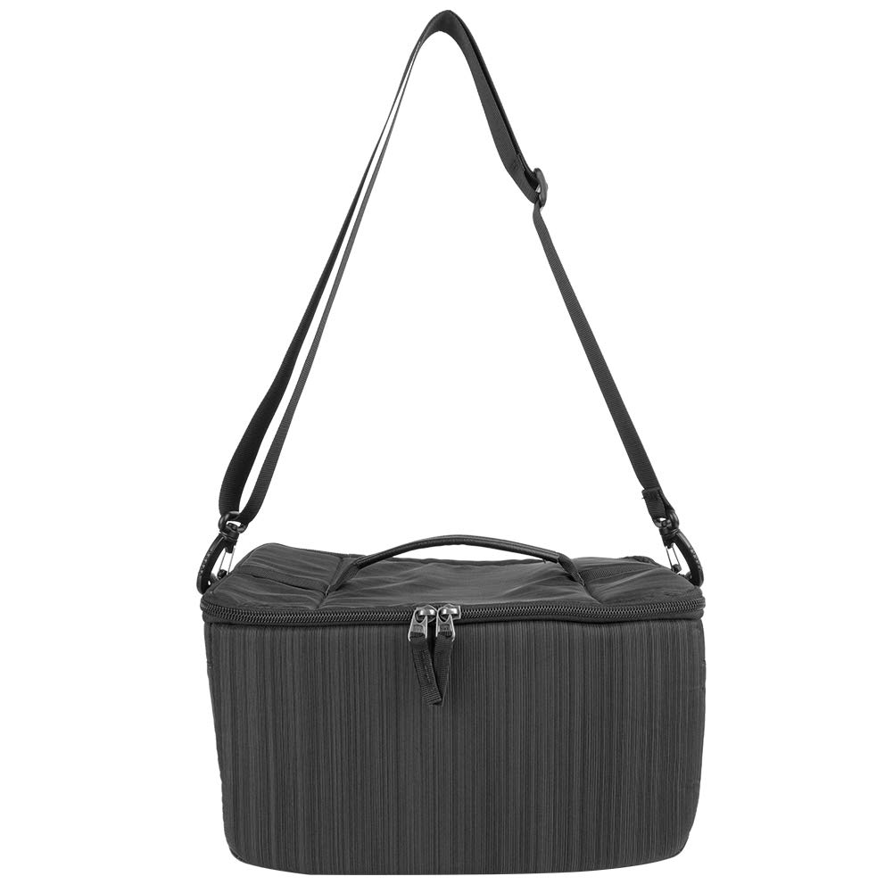 Borsa per obiettivo fotografico Custodia a tracolla DSLR portatile per fotografia Arancione (Sezione orizzontale nera)