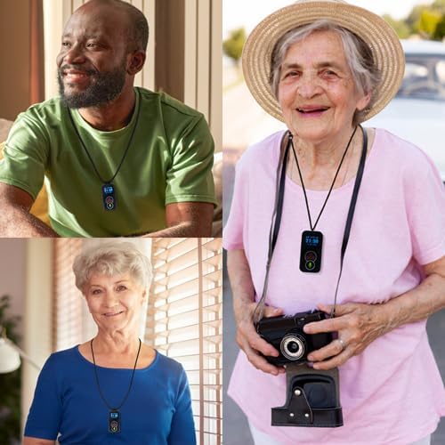 Miniatura 3 de Dispositivo de alerta médica celular para ancianos  Collar de botón de pánico portátil  Sistemas de alerta médica para personas mayores  Resistente