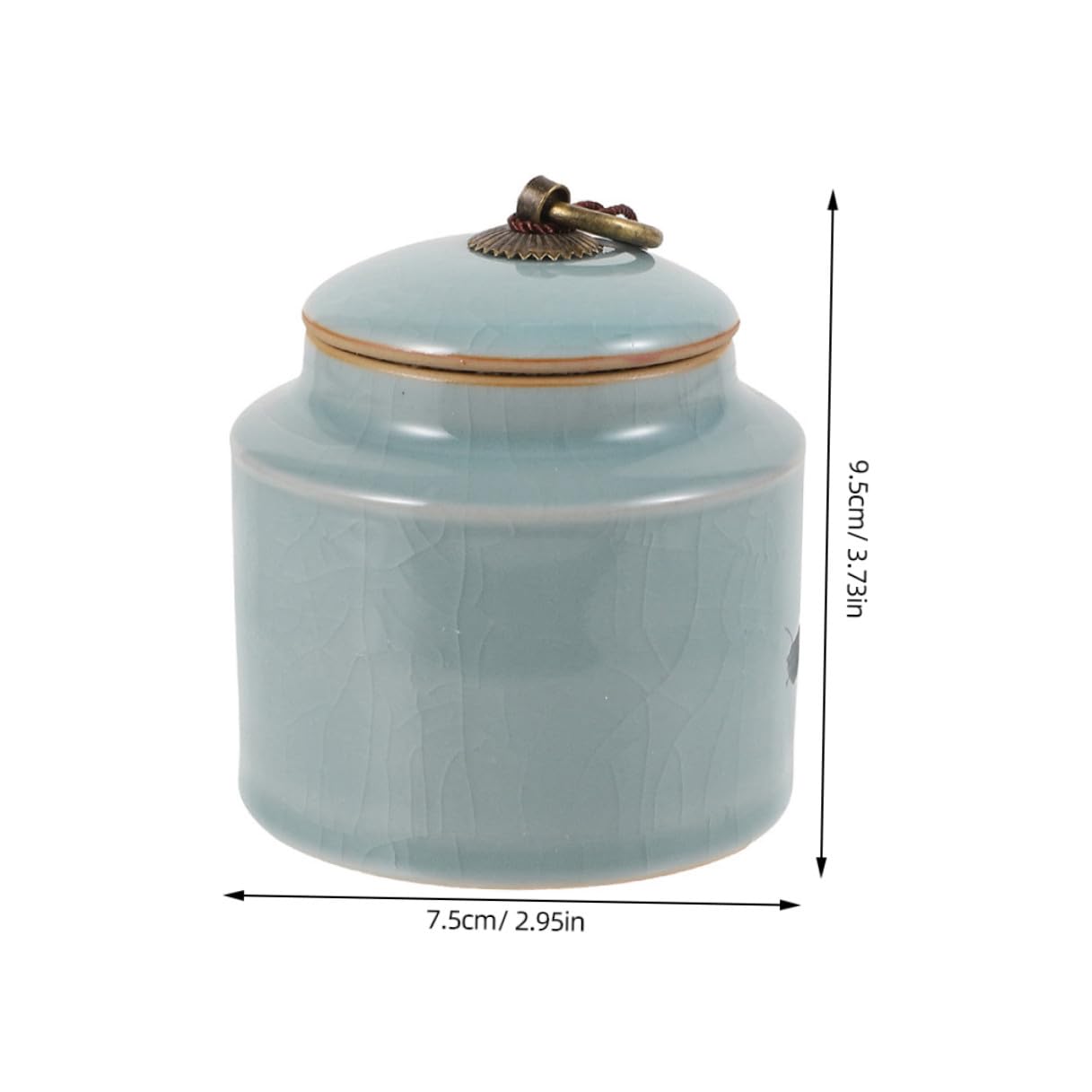Barattoli Ceramica 2 Pezzi, Contenitori Ceramici Sigillati per Tè | Grande Capienza, Copertura Chiusa, Facile Pulire e Riporre, per Casa e Supermercati