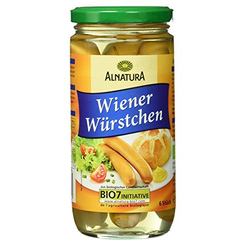 Alnatura Bio Wiener Würstchen, 6er Pack (6 x 400 g)