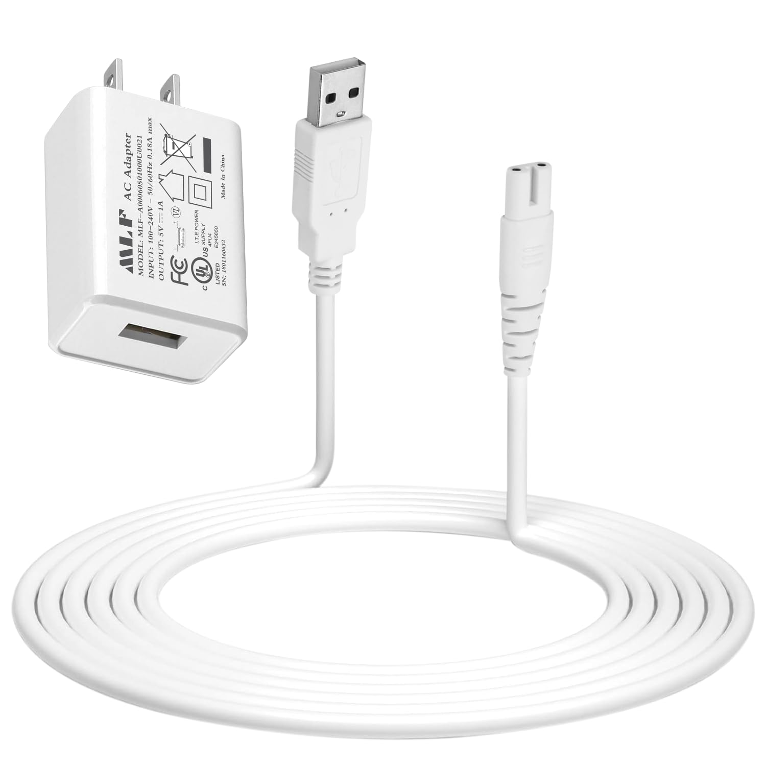 Water Flosser Charger for Aquasonic, Fairywill, Nicwell, COSLUS, B. Weiss, McNaval, Oralfree, USB Charging Cable for Water Flosser, Portable Cordless