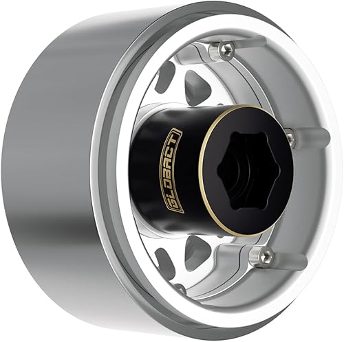 Miniatura 3 de GLOBACT Pesas de latón de 0.472 pulgadas, cubo hexagonal de rueda extendida, 6.00 oz, contrapeso para 110 Trx4 Trx6 Axial SCX10 II III Redcat GEN7