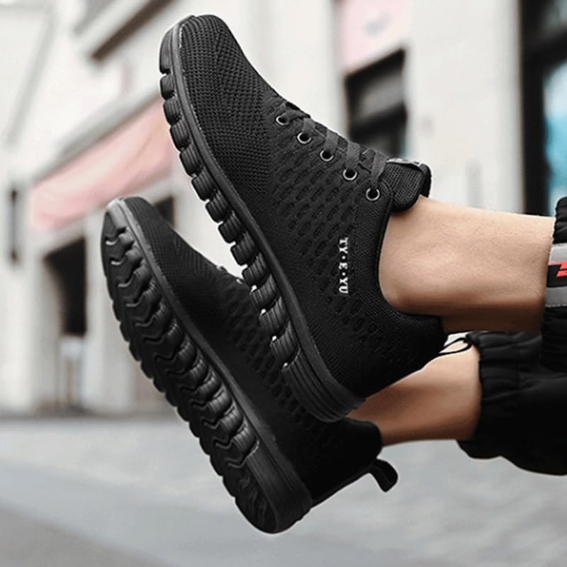 Men's Casual Dress Oxfords Shoes Breathable Knit Mesh Lightweight Comfortable Walking Running Sneakers for Men4