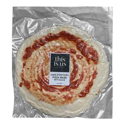 This is Us Hand Stretched Pizza Base with Sauce 265g (Frozen)