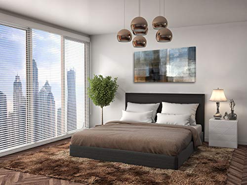 Muolunna A62250 Canvas Prints Abstract Wall Art Print Paintings Grey And Brown Home Decor Stretched And Framed Ready To Hang For Living Room Bedroom And Office Home Kitchen Artwork 20X40Inch #TOP2