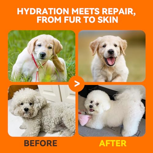 Image of PUAINTA Dog & Cat Shampoo for Sensitive Skin, Soothing Bath Wash, Unscented | Cleans Dirt & Odor While Supporting Sensitive Skin Comfort, Gentle Unscented Formula for Dogs & Cats, 16oz