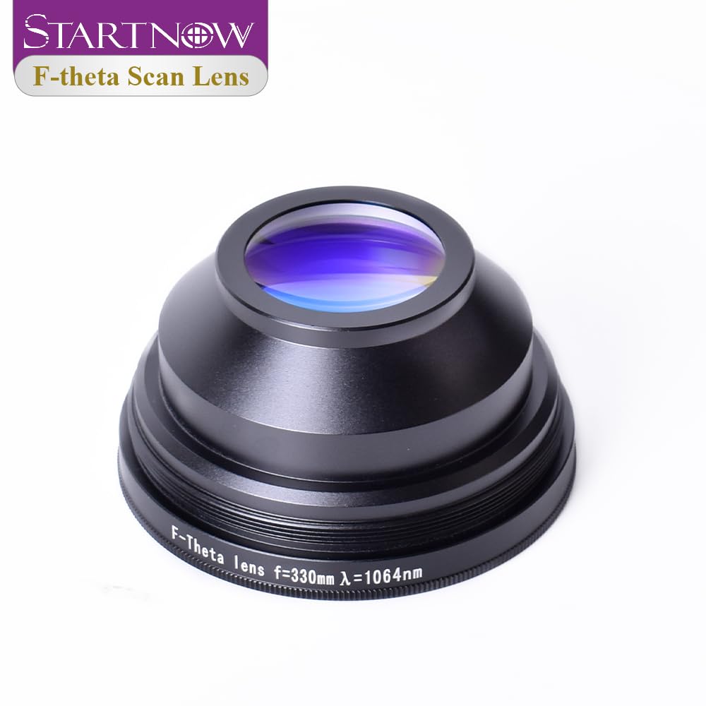 Startnow F-Theta Laser Field Scan Lens 110X110 175X175 do części maszyn do znakowania laserowego 1064nm YAG ((1064nm M85) 220x220 F330)