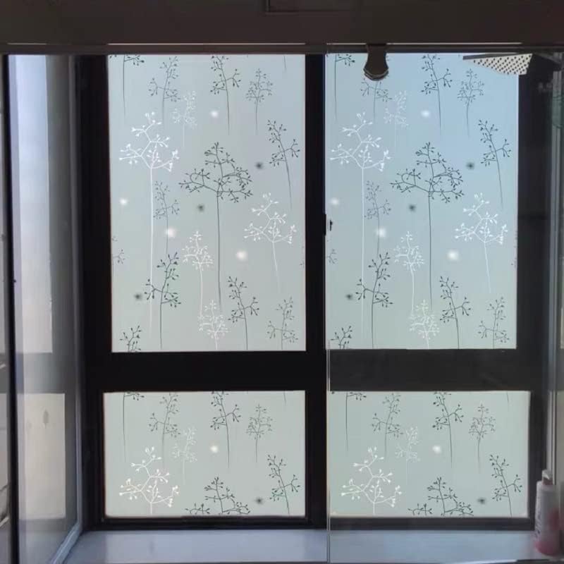 Miniatura 5 de SDGH - Película de vidrio para privacidad, papel esmerilado, opaco, estático, decoración del hogar (color como se muestra, tamaño 23.6 x 59.1in)