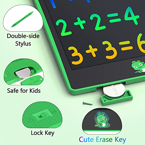 Kids Writing Tablet, Hockvill 8.8 Inch Doodle Board For Toddlers, Dinosaur Toys For 3 4 5 6 7 Year Old Boys Girls, Colorful Electronic Drawing Pad, Educational & Learning Birthday Gift For Children #TOP2