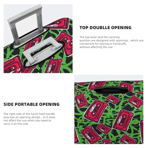 VOSERY Travel Luggage Cover - Graffiti Tape Washable Suitcase Covers Protector Fits 18-32 Inch Luggage3