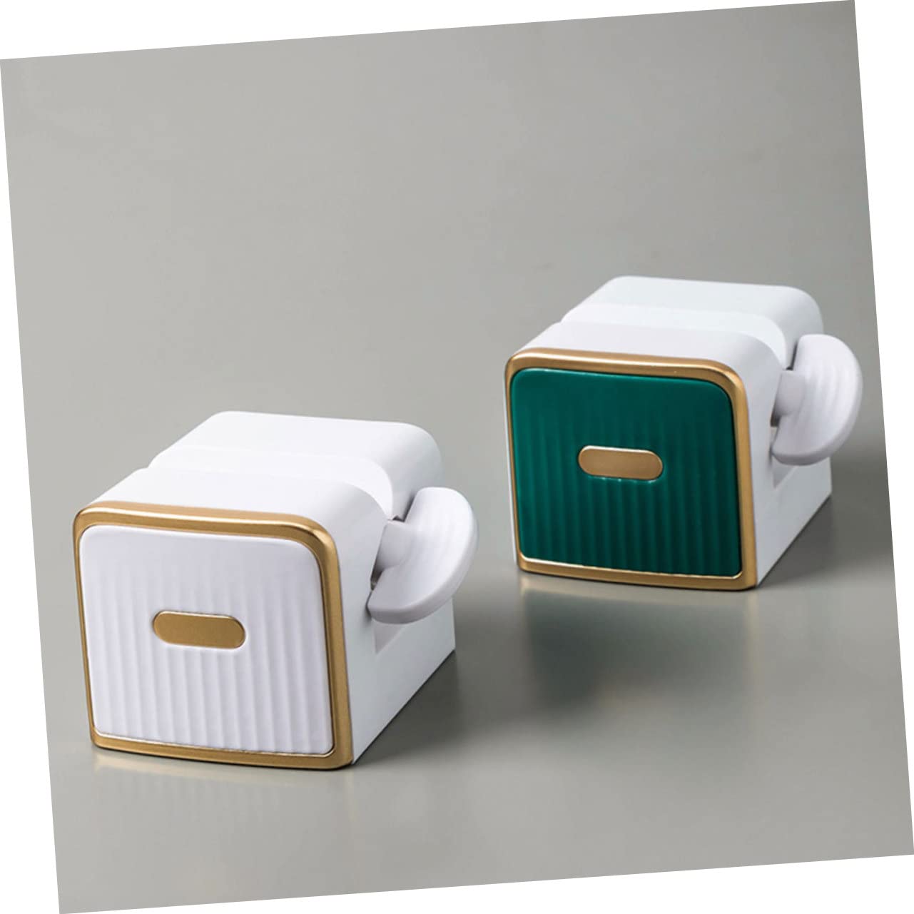 IWOWHERO Sturdy Toothpaste Rack 2pcs Rolling Toothpaste Squeezer Removable Holder for Easy Use
