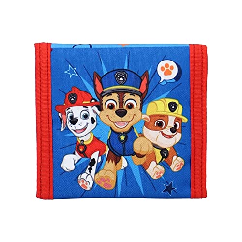 Paw Patrol VB27598 Portefeuille Pliable en Polyester résistant avec Fermeture Velcro, Compartiment à Monnaie zippé Vadobag VB27598 10 x 10 cm Cover