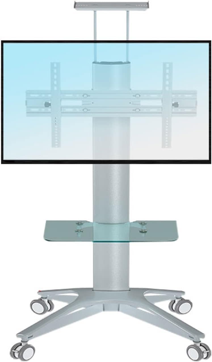 OLSKFUH Rolling Tv Stand, Mobile Tv Cart, Mobile Tv Stand, Tvs Stand Office Conference Room Heavy-Duty Display Cart,