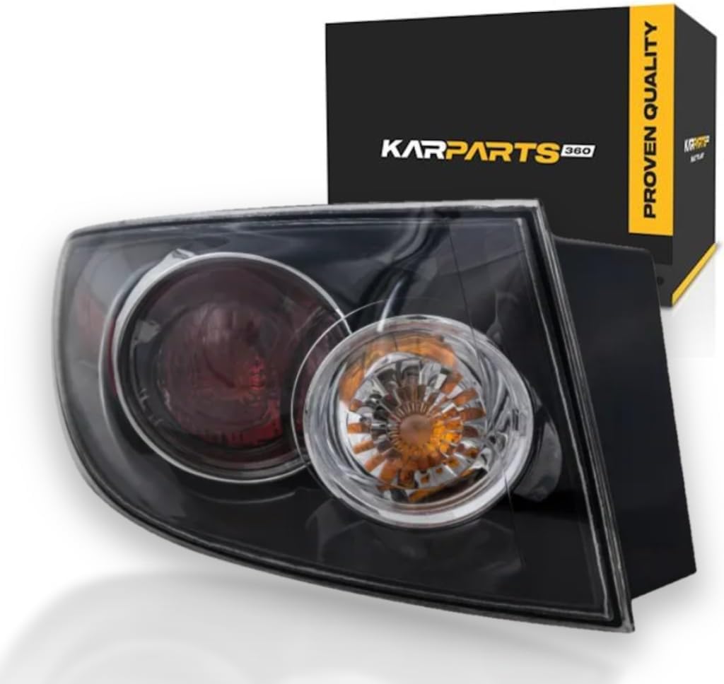 For 2007-2009 Mazda 3 Pair Rear Tail Lights Driver and Passenger Side Sedan; Std Type; outer MA2800136 MA2801136 | BR5H-51-160C BR5H-51-150C