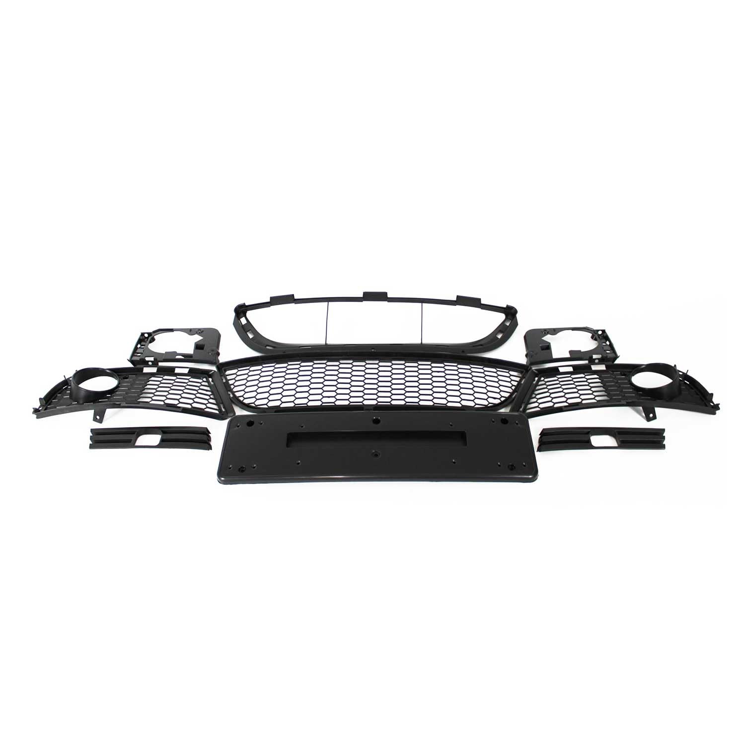 JOM Pare-chocs avant pour BMW Series 3 E90/ E91 LCI 2008-2011 Plastique Noir 1x