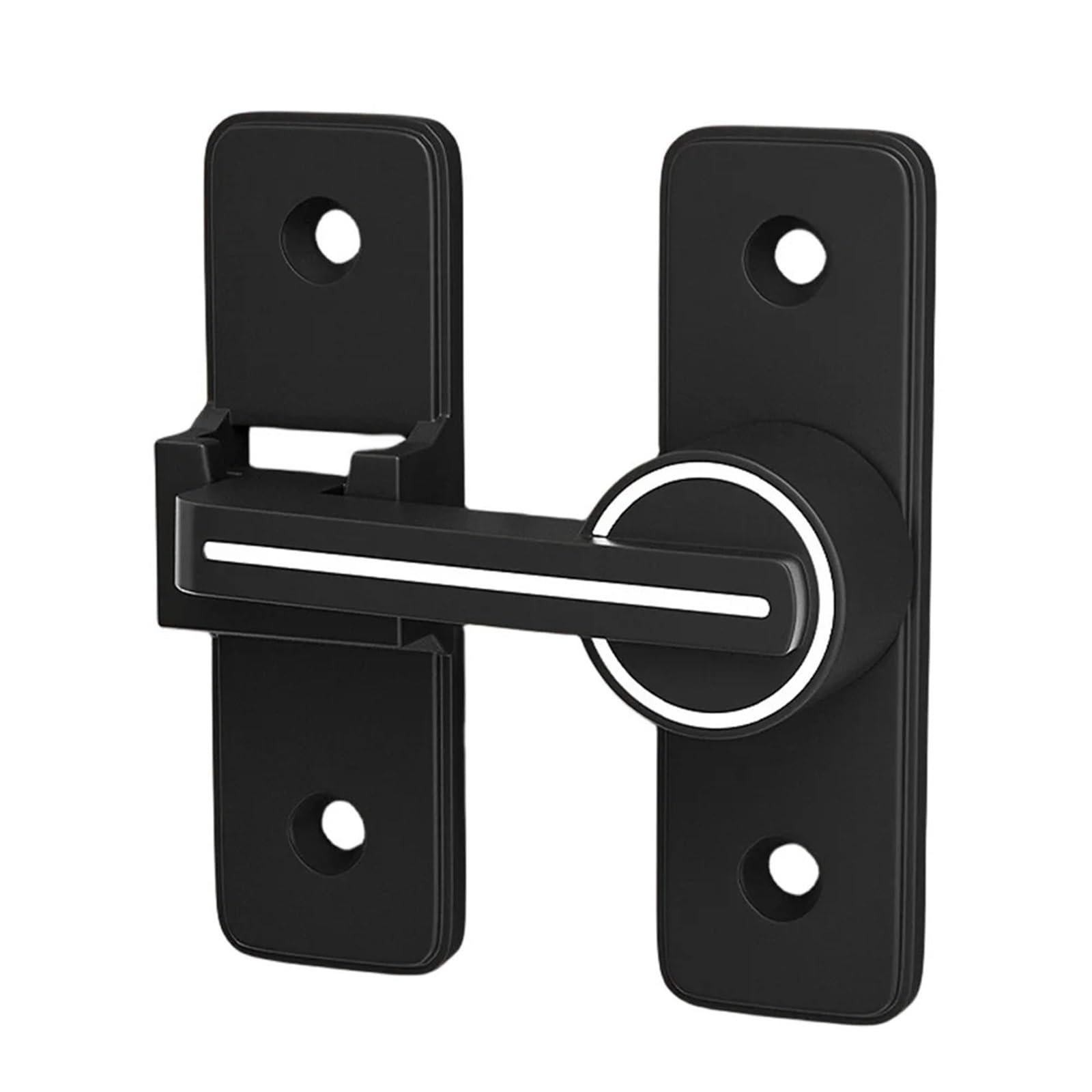 2PCS Sliding Barn Door Latch 90 Degree Gate Bolt Heavy Duty Right Angle Lock Zinc Alloy for Bathroom Garage Window for Interior