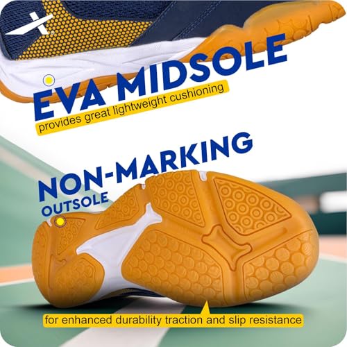 Image of Vector X Xplode 7.0 Badminton Shoes for Men| Non-Marking Shoe | EVA /Phylon Rubber Sole | Synthetic Upper | Anti Slip |Badminton| Table Tennis | Court Shoes