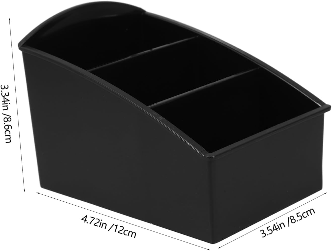 Tea Bag Organizer Box Xmas for Countertop, ABS Black Multi-grids