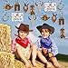28Pcs Western Cowboy Party Hanging Swirls, Wild West Cow Boy Themed Hanging Swirl, Cowboy Themed Party Swirls Streamers Boys Baby Shower Ceiling Decorations