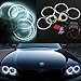 QiuKo Super Bright 4pcs 131.5mm CCFL Angel Eyes Halo Rings Kit 6000K 16W CCFL For BMW E36 E46 E39 E38 E34