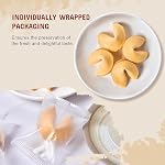 52USA Des cookies de fortune, Vanilla Flavor, 96 Count Fortune Cookies en vrac emballés individuellement, Premium USA Cookies faits, frais et croustillants 16oz, Parti & Préférés de la Saint-Valentin, gâteries pour enfants, collations du Nouvel An chinois