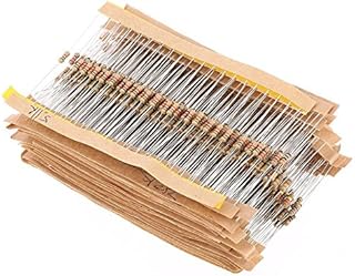 DollaTek 560PCS 1/4W Watt 1% Carbon Film Resistors Assorted Kit Set 56 Values (1 ohm~ 10M ohm)