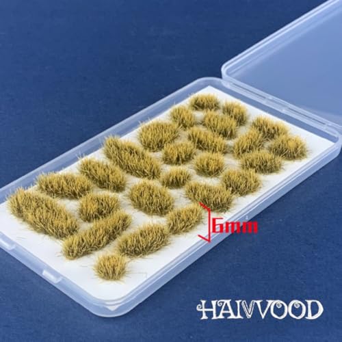 Haivvood 100 PCS Irregular Grass Tuft Model Grass Tufts Terrain Model Kit Resin Static Scenery Model, and Train Landscape Railway Artificial Grass Modeling - Image 4